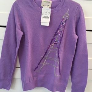 Crewcuts Eiffel Tower sweater NWT